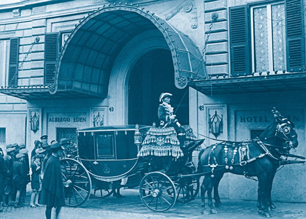 Arrival at the Hotel early 20th century